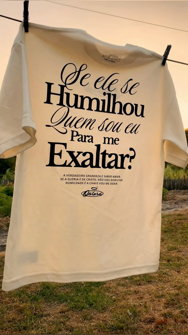 Camisa com frase